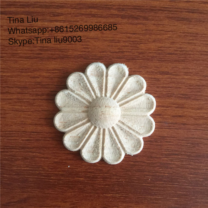 Decorative Antique Wooden Oval Rosettes