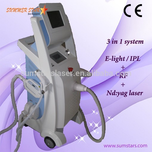 OPT shr ipl + Bipolar RF + Qswitch nd yag laser beauty machine