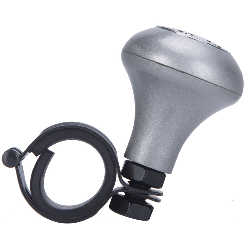 Silver Color Universal Iron & Plastic Car Steering Wheel Spinner Knob