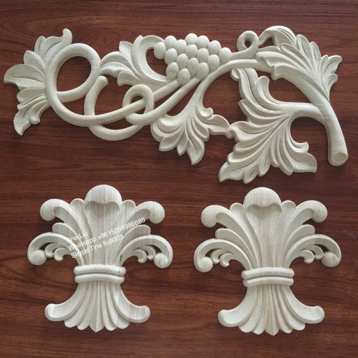 animal wood carving furniture appliques