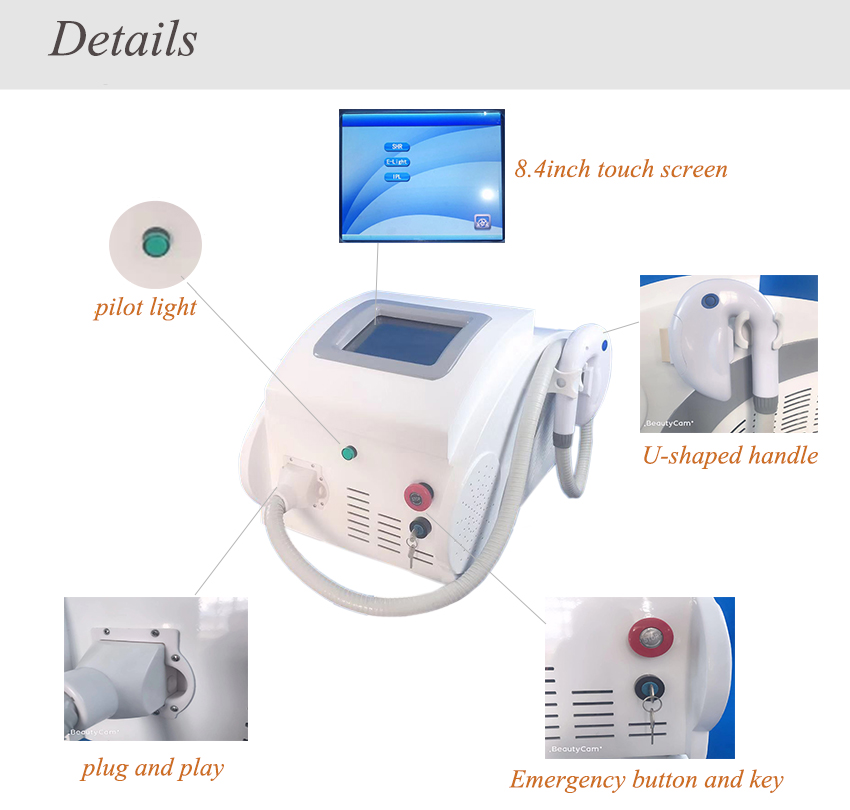 2019 IPL SHR professional painless hair removal beauty machine