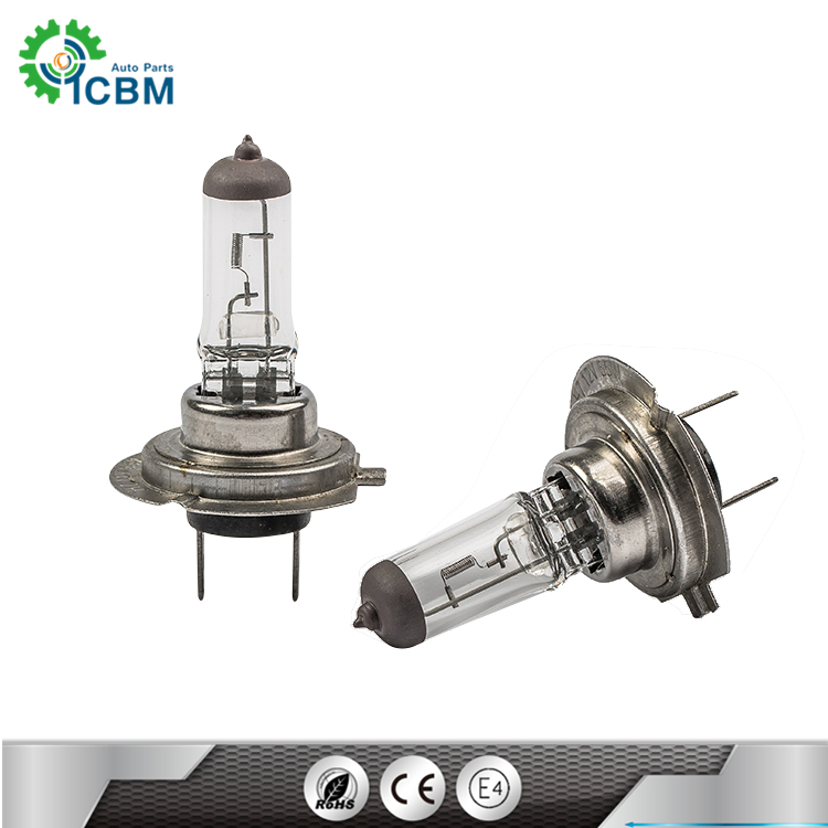 Automotive H7 24v 100w halogen bulbs hot selling auto accessories with CE and Rohs certificate