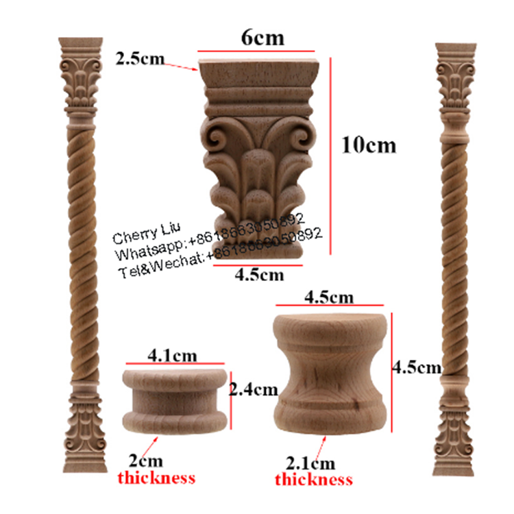 Wooden Carved Columns