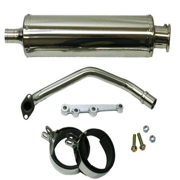 GY6 Round Stainless Steel Exhaust Pipe