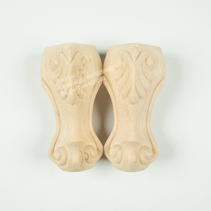 Antique furniture wood carved table legs