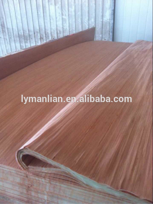 middle east market use keruing/plb/recon/natural wood face veneer,wood veneer from linyi baiyi wood