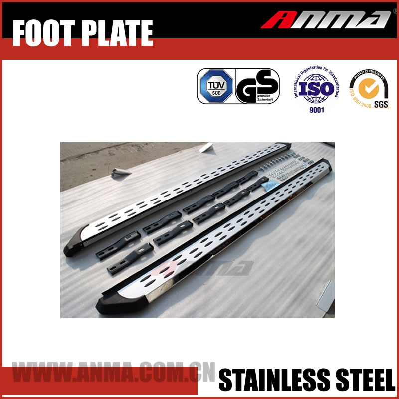 Stainless steel welcome pedal door sill scuff plate car running board