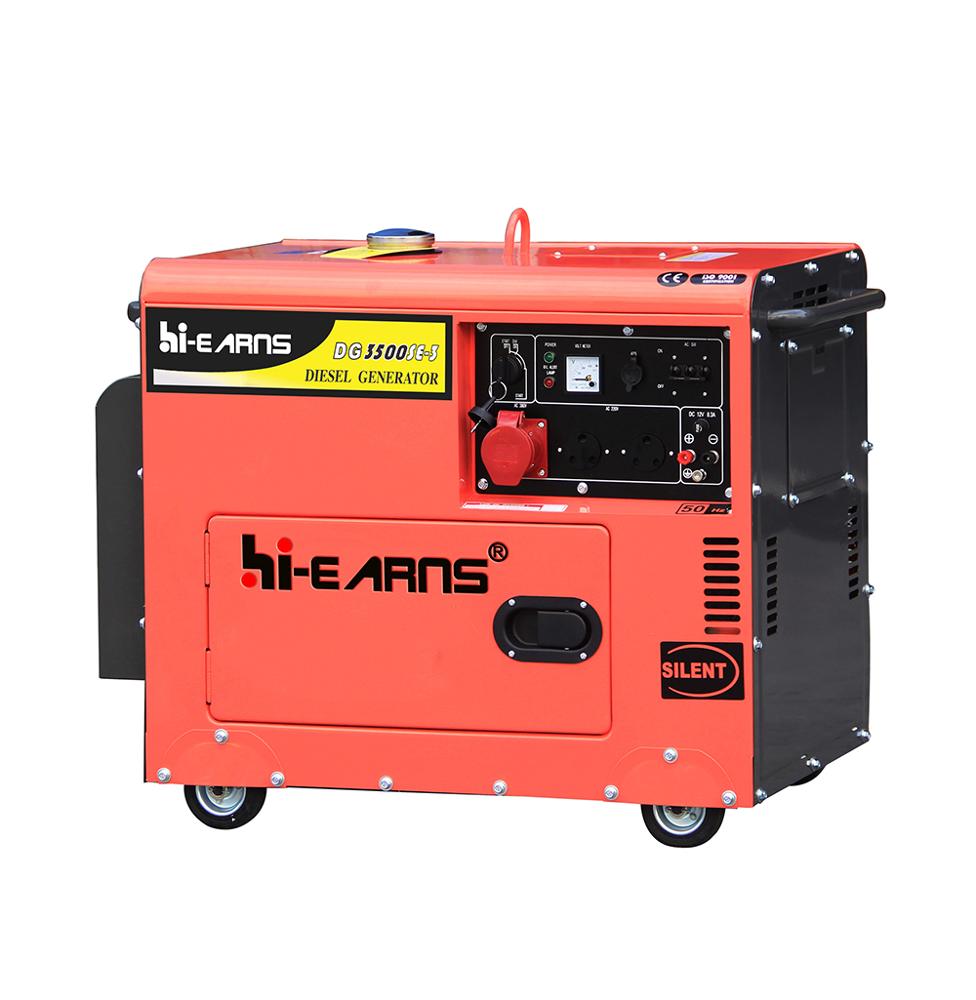 4KVA 3KW air cooled three phase silent diesel generator for sale