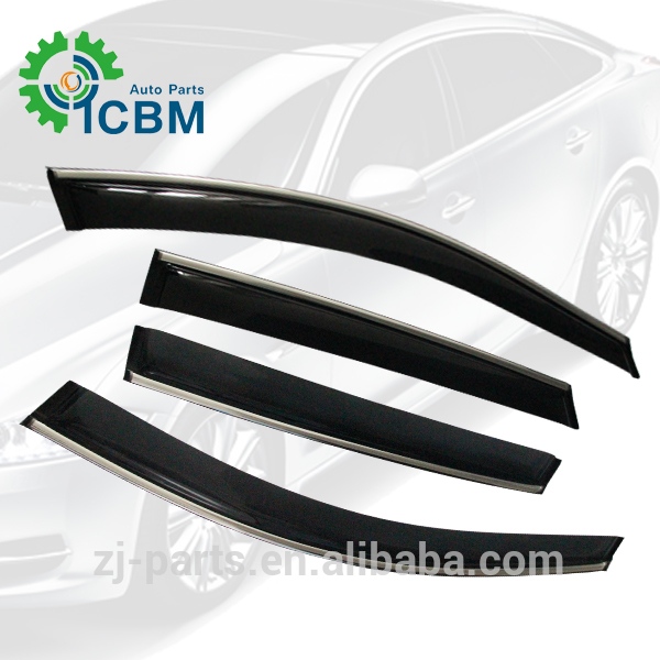 Rain Guard ABS Chrome Window Visor