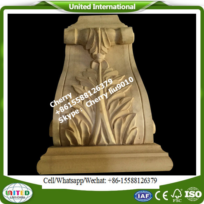 Hand Carved Cheap Wood Corbels Wood Capitals