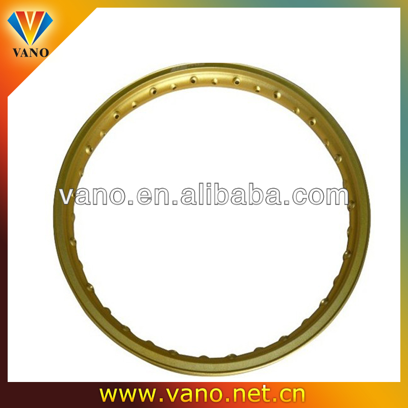 Hot Sale Golden Abrasive Blasting 40 Holes WR 16 inch Motorcycle Alloy Rims 16x1.4