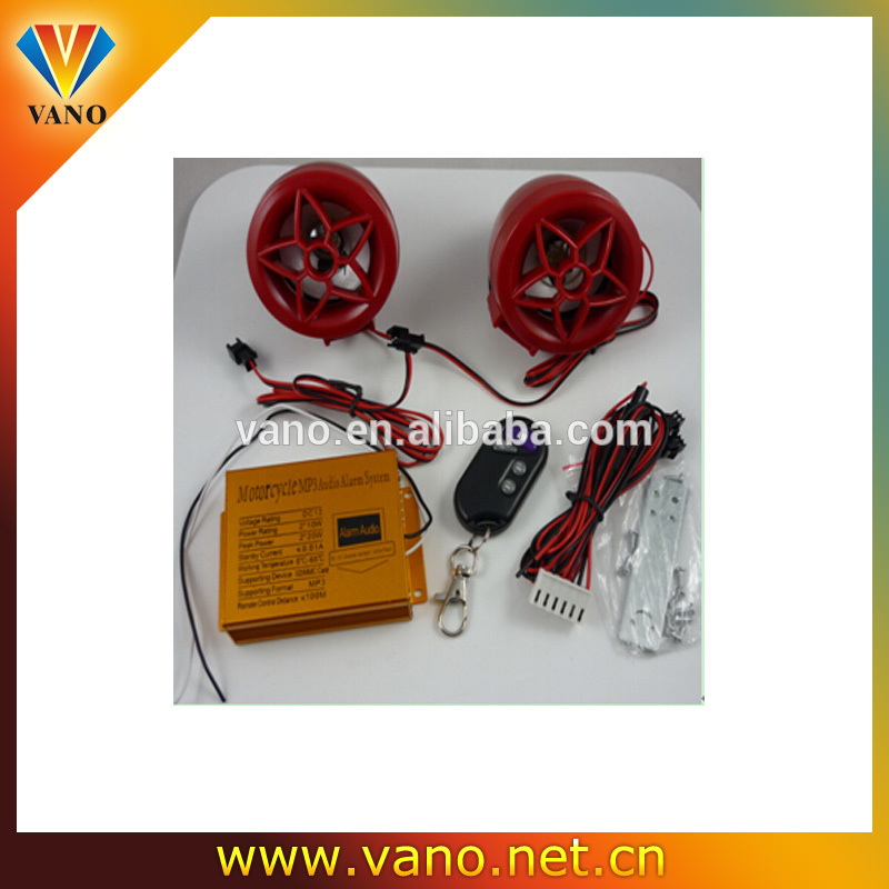 2014 Anti-Theft System MP3-1R5001 FM motorcycle mp3 audio alarm system