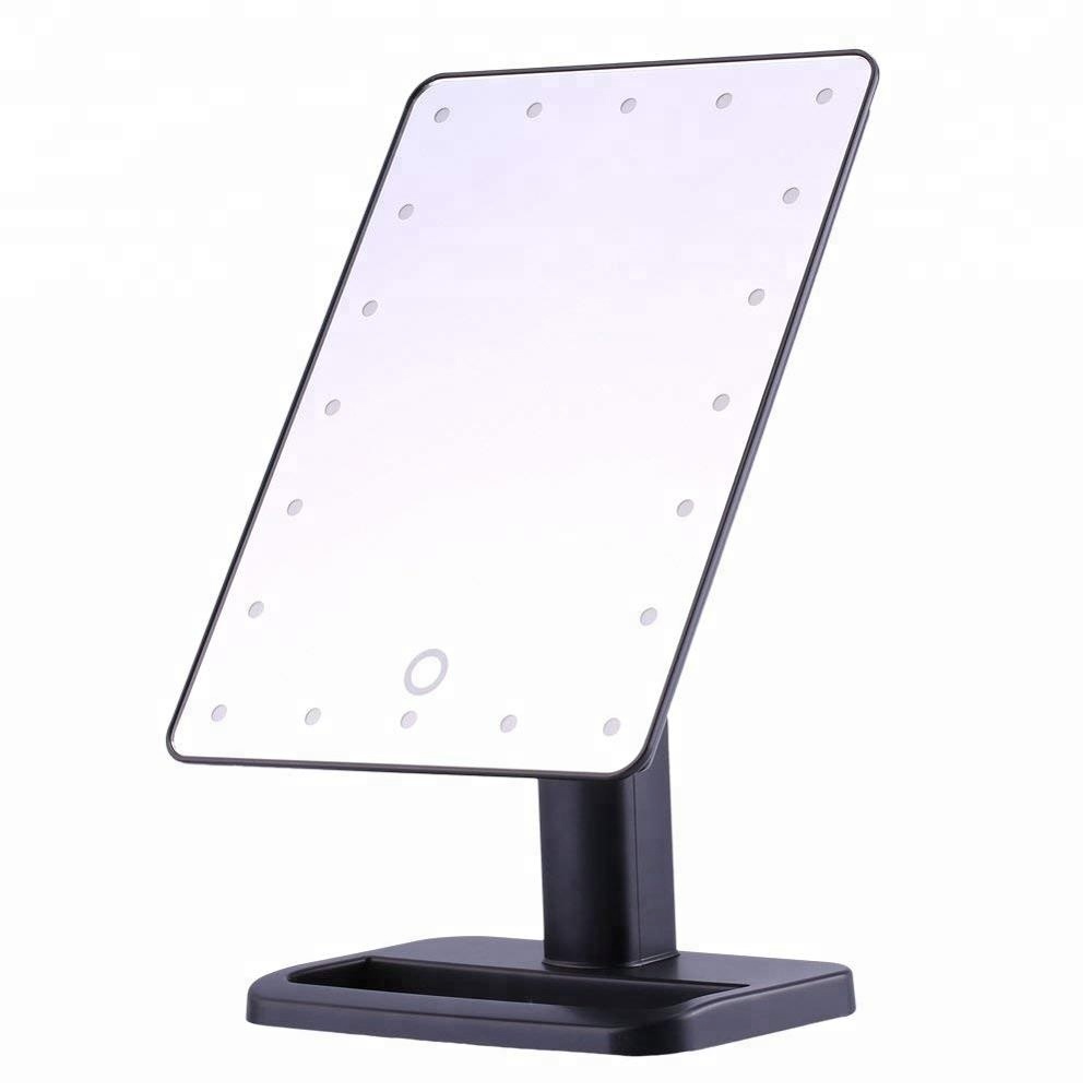 Factory direct sales LED wholesale makeup mirror with brightness adjustable