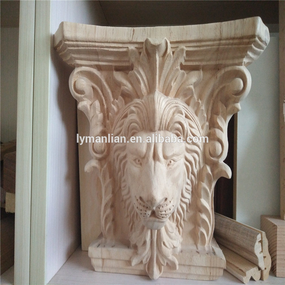 New Ornamental Wood mouldings round embossed applique