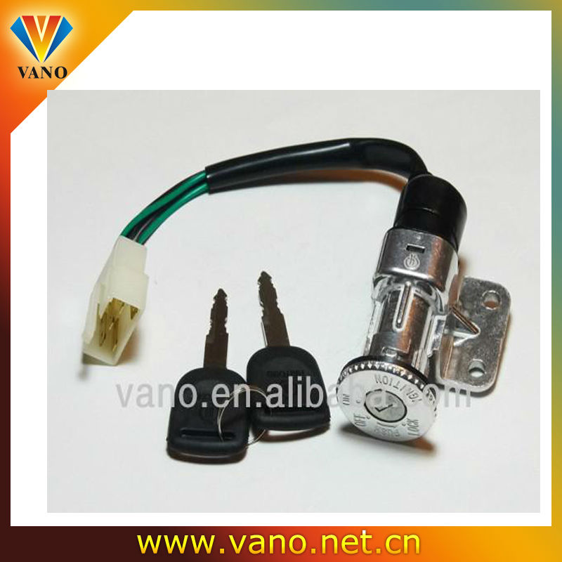 5-Wire 6-pin GY6 Motorcycle Key Ignition Switch Lock Set