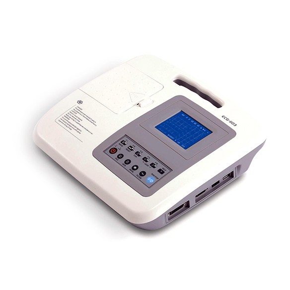 Portable Digital 3 Channel Electrocardiograph Machine KWE-1103G with 3.8'' LCD Screen