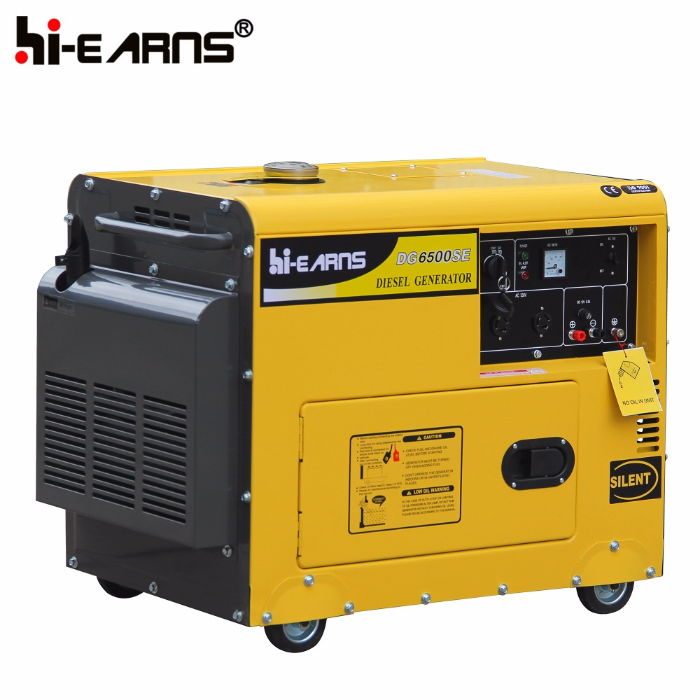 6500 silent diesel 12v alternator generator