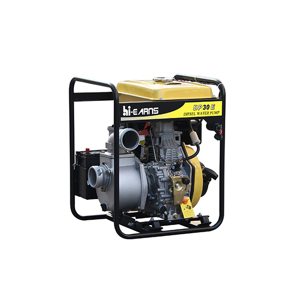 DP30E 3 Inch electric diesel water pump 186 engine 12.5L fuel tank