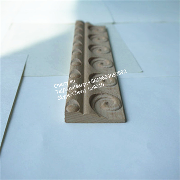 Traditional decorative Hand Carved flower Mouldings in beech Basswood Wood