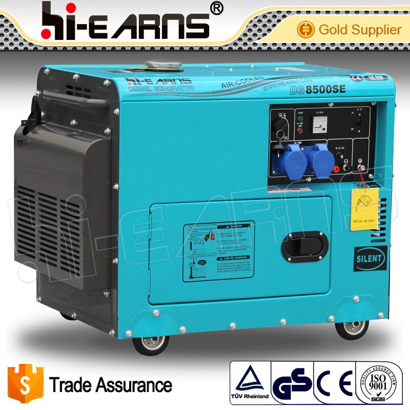 Portable model AC Single/Three phase silent 5KW diesel generator