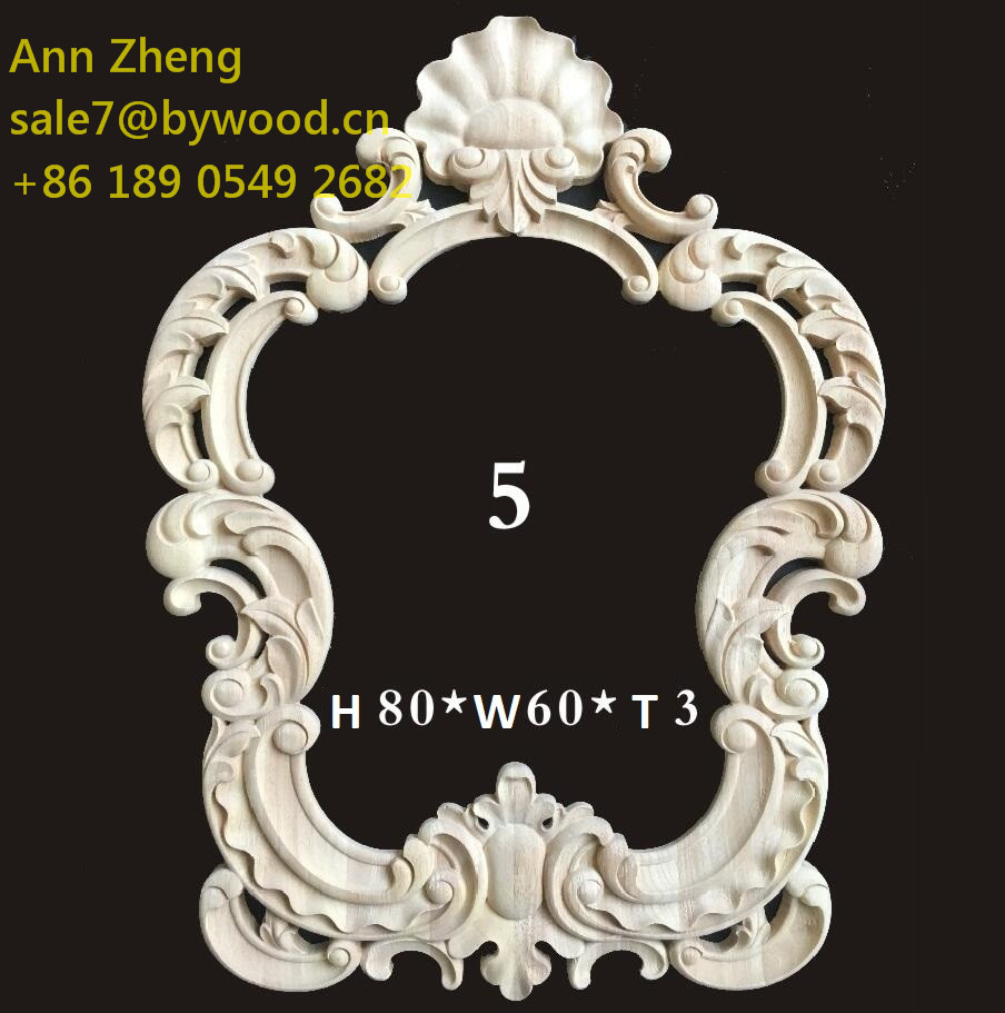 Customized Logo wood Frame Mirror bedroom makeup mirror frame