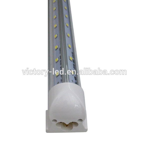 V Shape LED Cooler Lights LED tube t8 integrated tube light 39W clear cover
