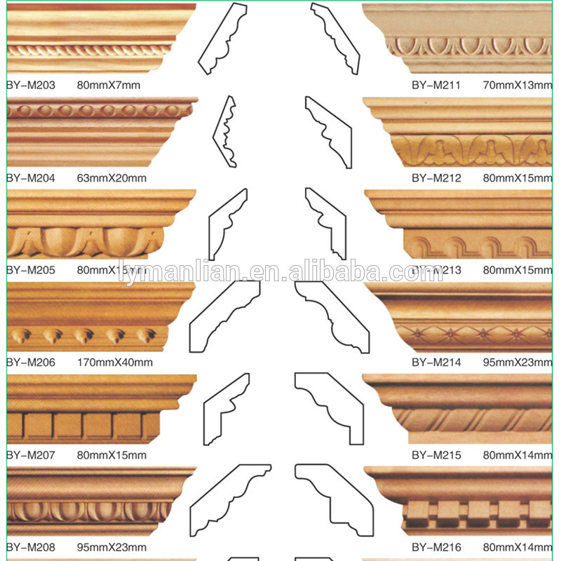 CNC Wood Carving Interior Decoration Moulding