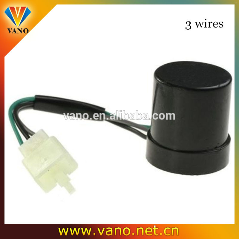 Motorcycle Turn Signal Electronic Flasher Relay 12V 3 Pins with Buzzer
