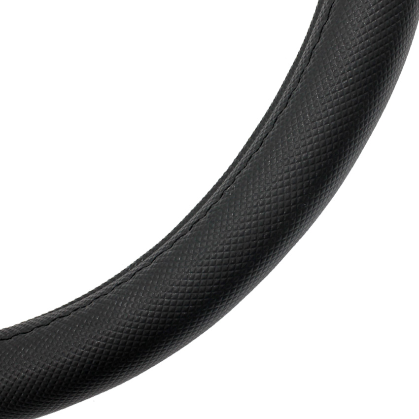 Black rubber ring steering wheel cover 38cm