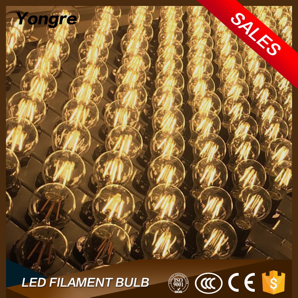 Good price e26/e27 ST64/G45/C35/A60 decorative 220V vintage edison light led filament lamp