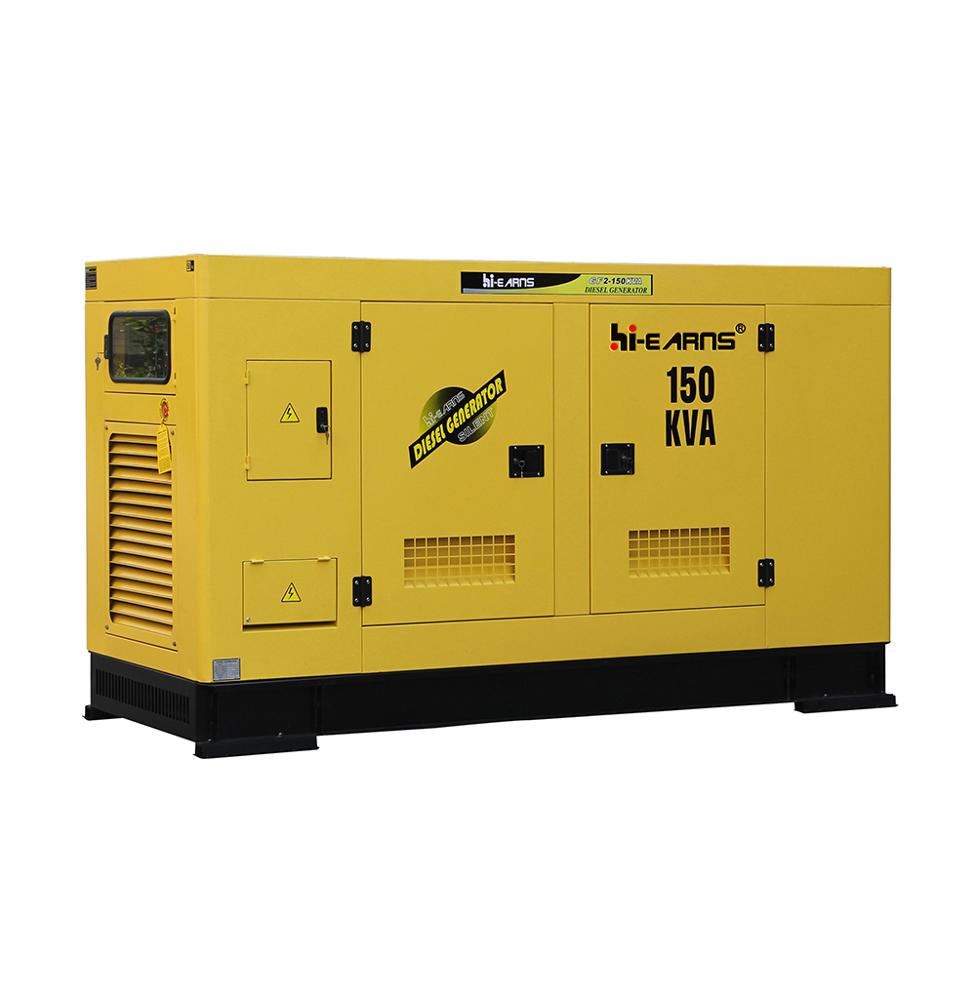 120KW 150KVA 50HZ 3 phase water cooled low fuel consumption diesel generator
