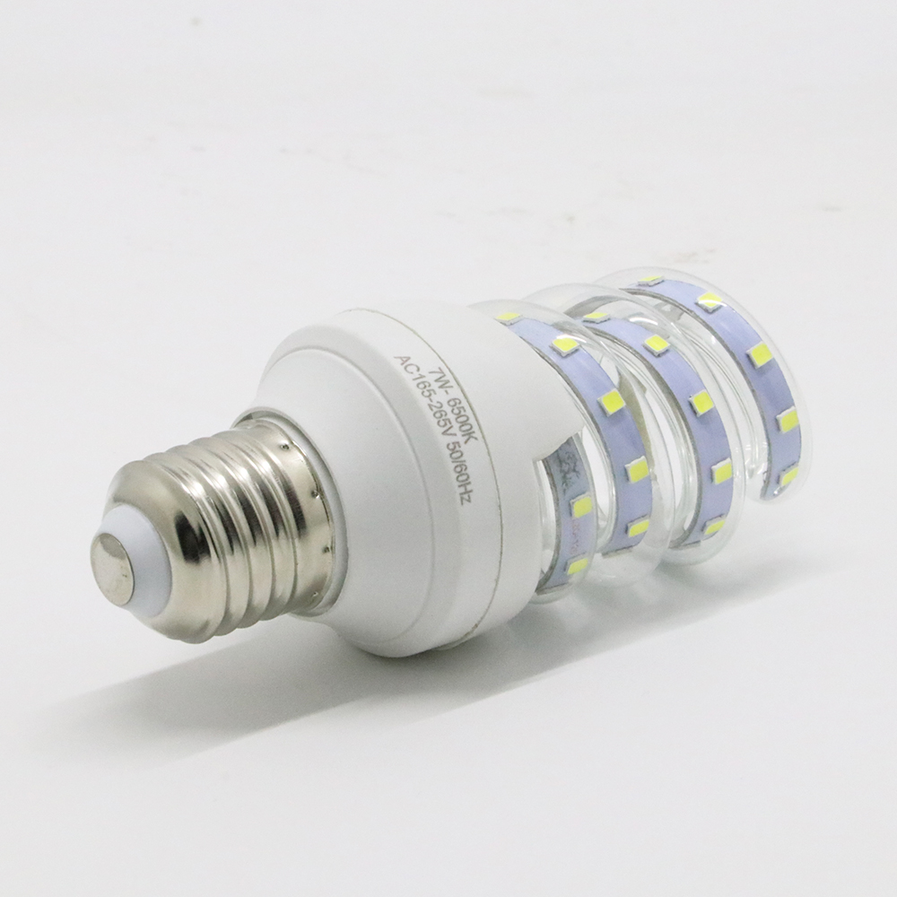 Spiral Shape LED Corn Light Lamp AC85-265V Led Energy Saving Bulbs