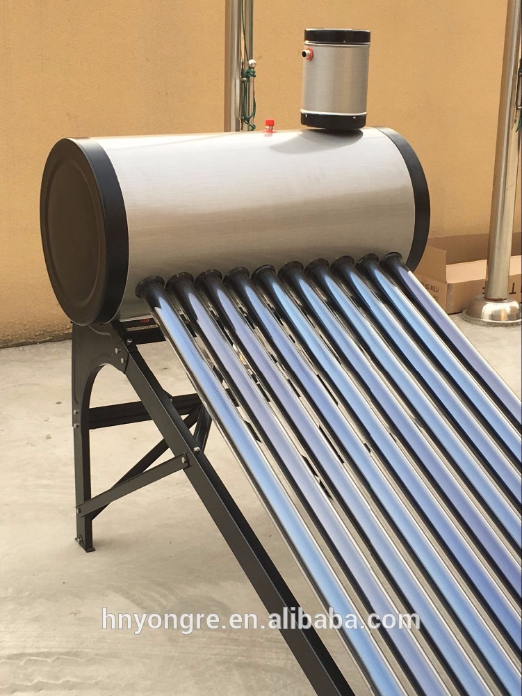 Low pressure solar water heater 100 liters with feeding tank