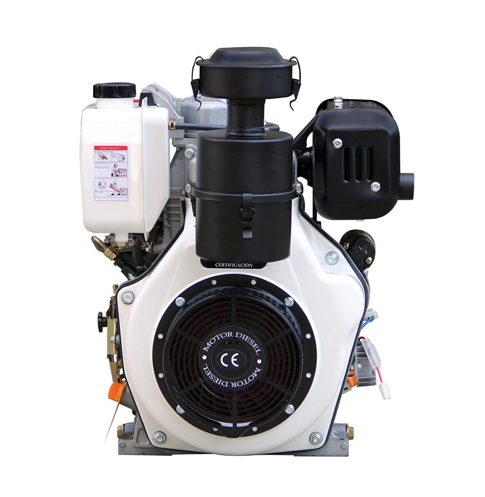 16hp 9.5KW single cylinder 25mm keyway shaft diesel engine with 5.5L fuel tank pump nozzle