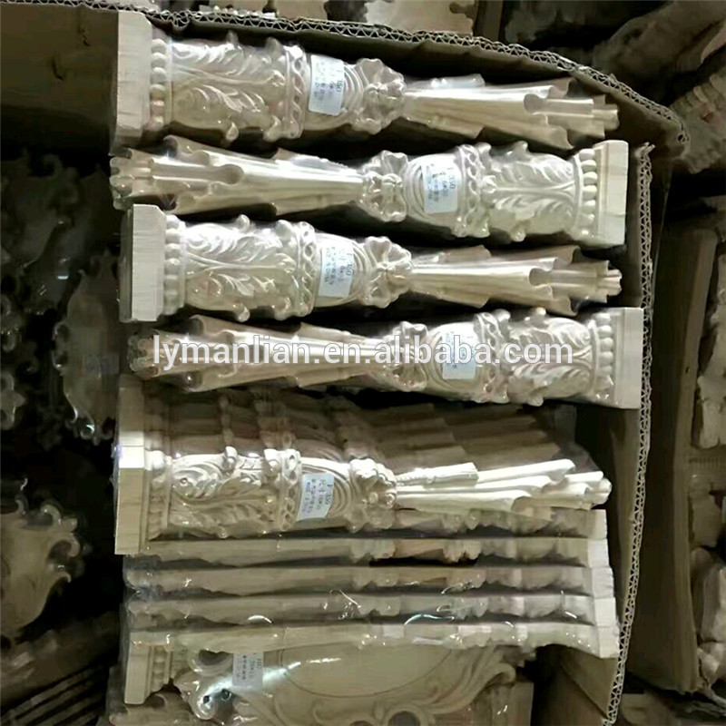 Furniture parts wood carved onlays and appliques