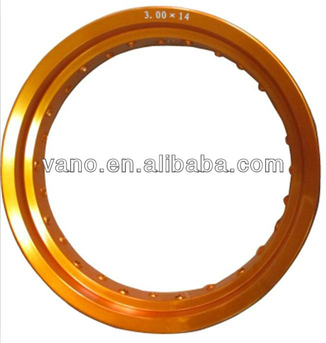 Anodized WM T D Type racing motorcycle wheel rim 3.0x14
