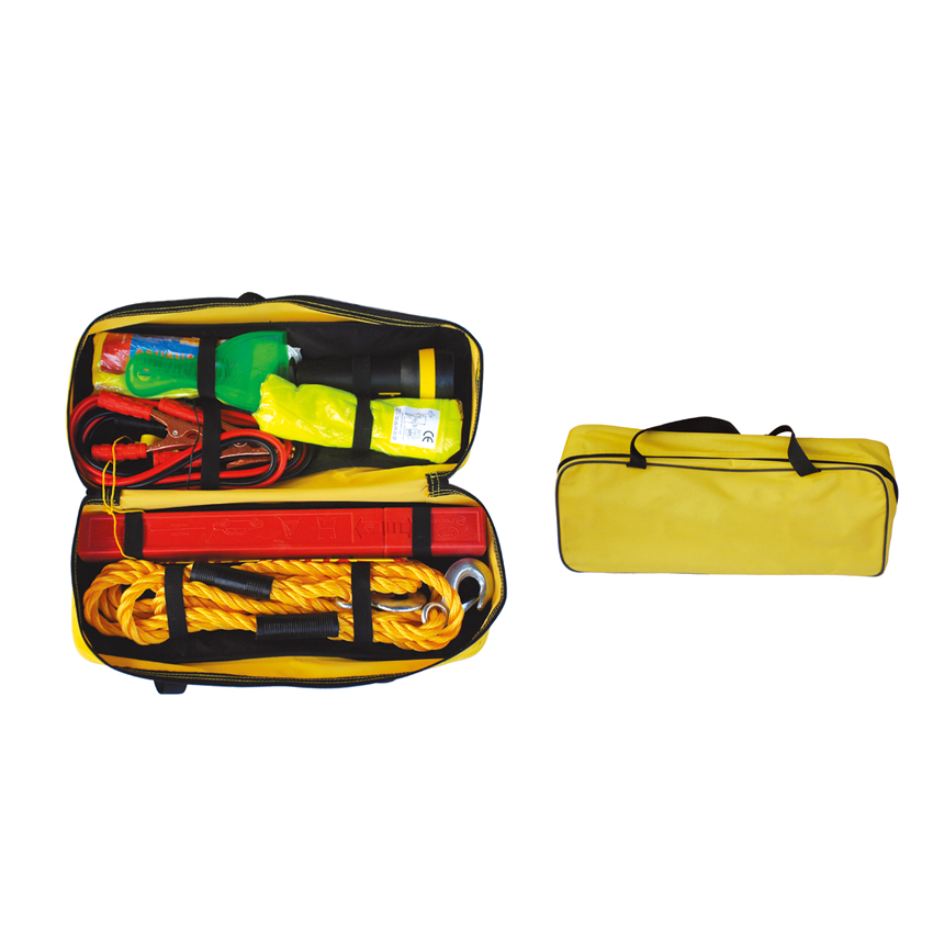 Professional supplier multifunctional travel first aid auto roadside emergency car kit