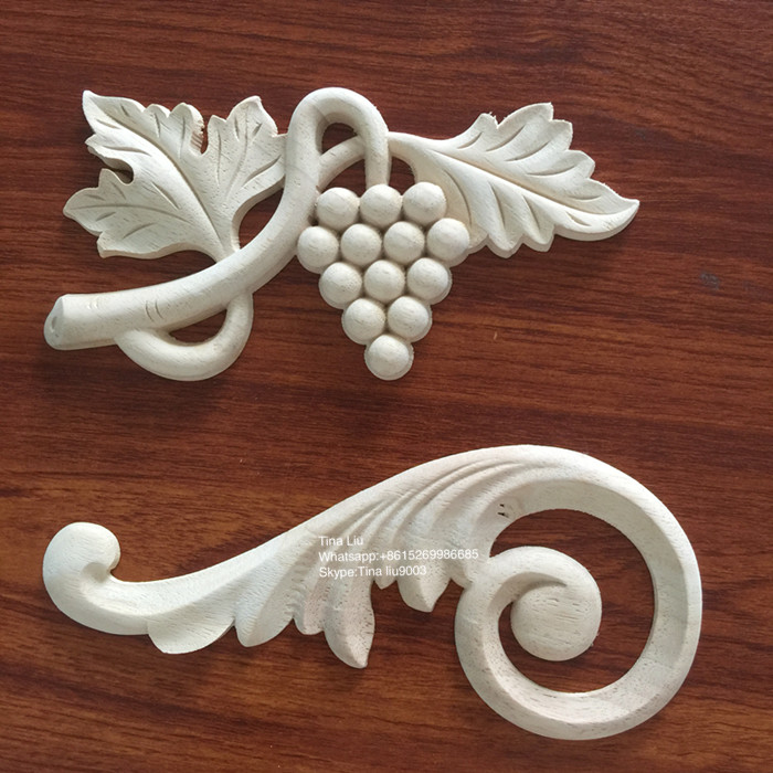 antique wood onlays/furniture parts