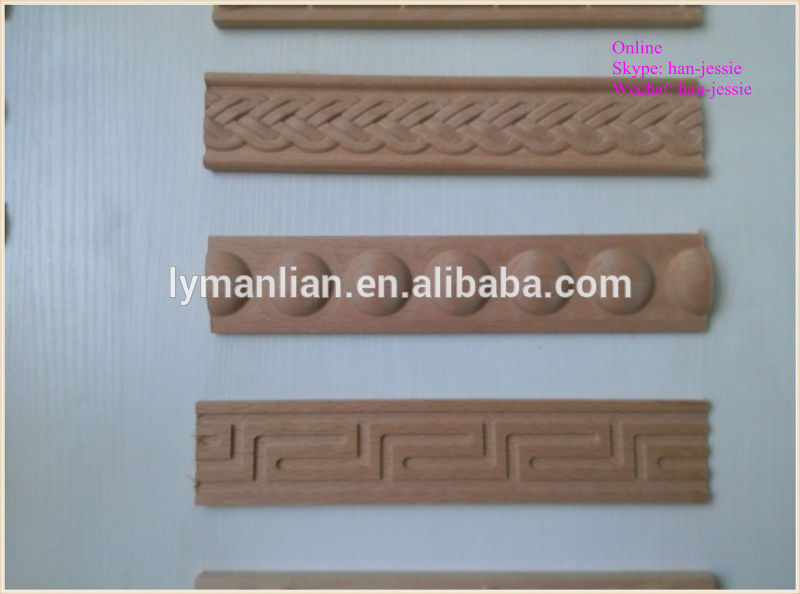 Delicate Carved Decorative wood moulding/ Hand Carved Wood Mouldings