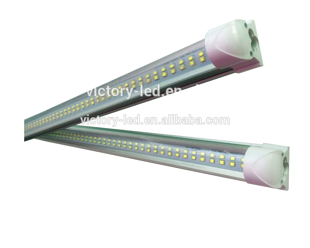 Double row high lumens 2400mm 60w 8ft integrated tube light