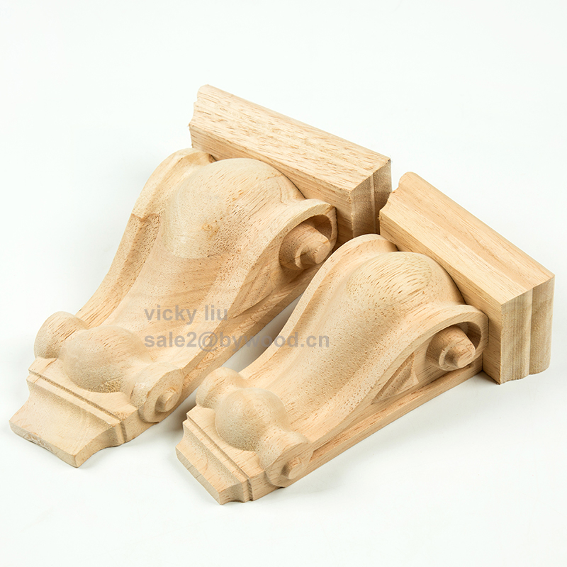 Furniture household decoration wood furniture parts wood capitals corbels