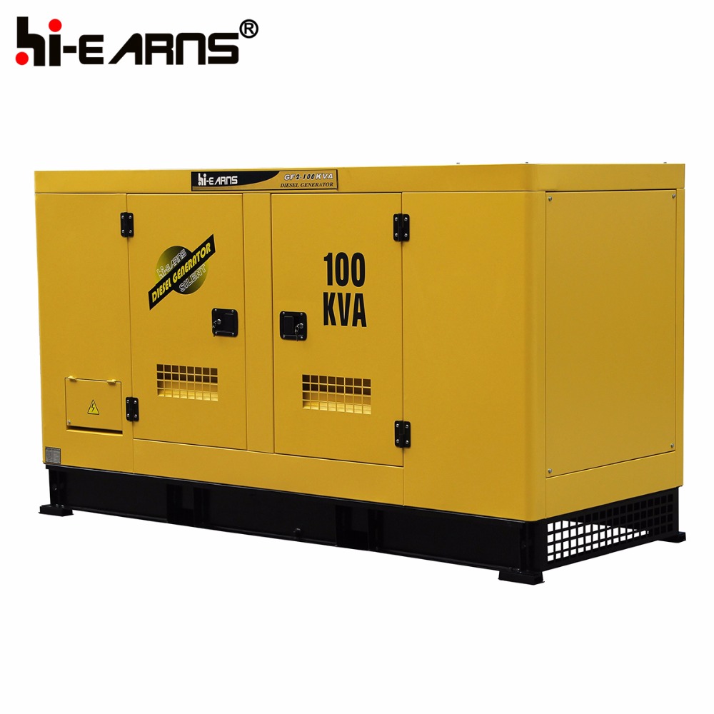 water cooled engine silent 100kva generator price GF2-100KVA