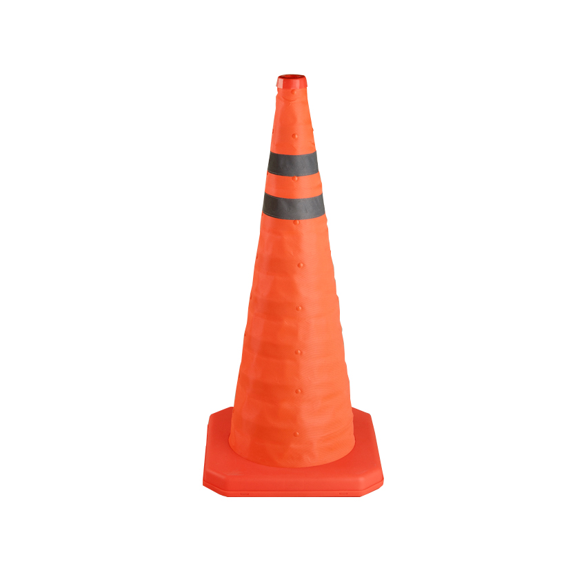 High security and reflective foldable PP plastic traffic safety cone