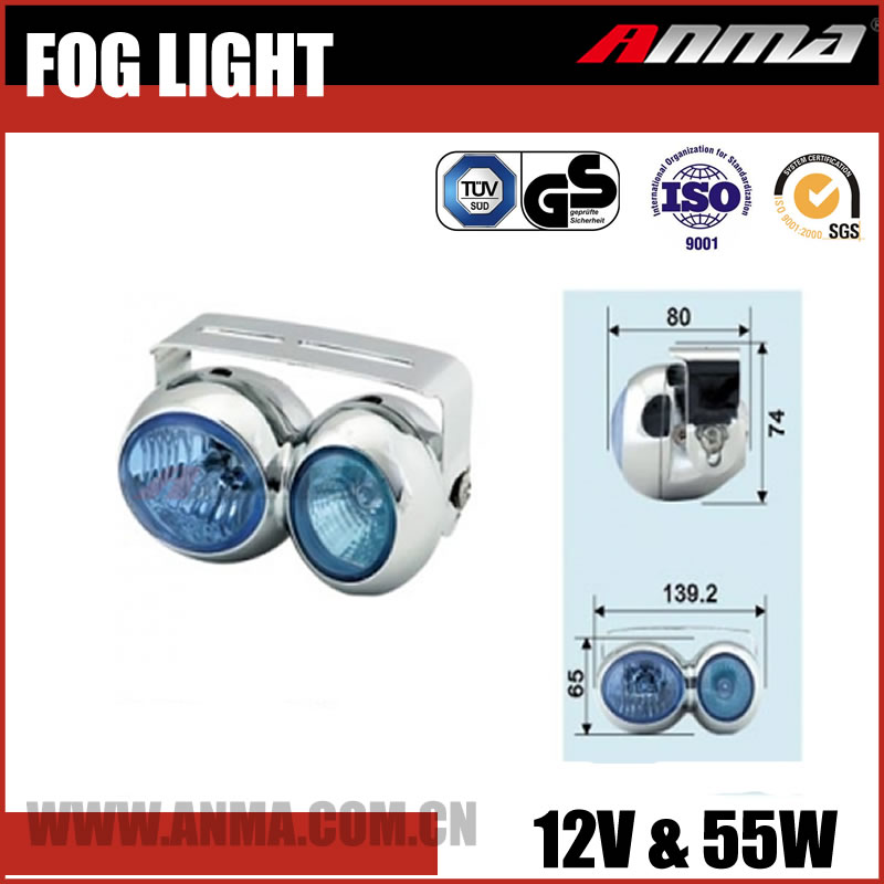 Universal fog lamp motorcycle led drl m609 angel eyes fog light