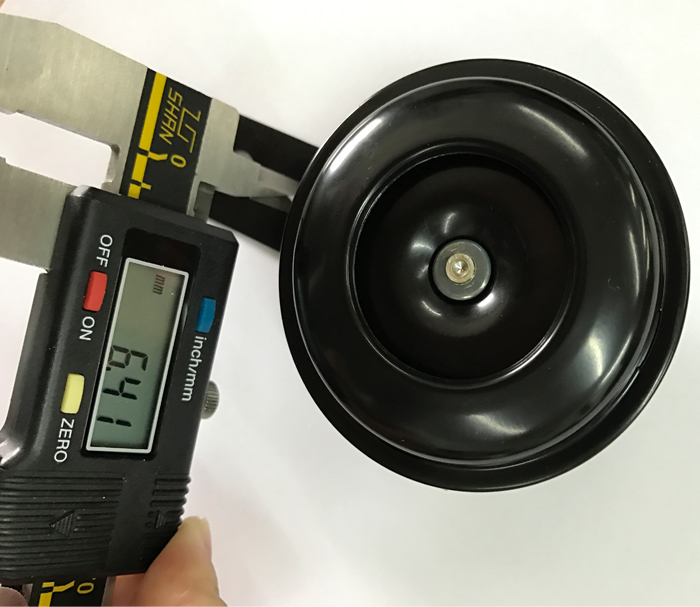 12V 6V Black Aluminum Motorcycle Electric Bicycle Horn