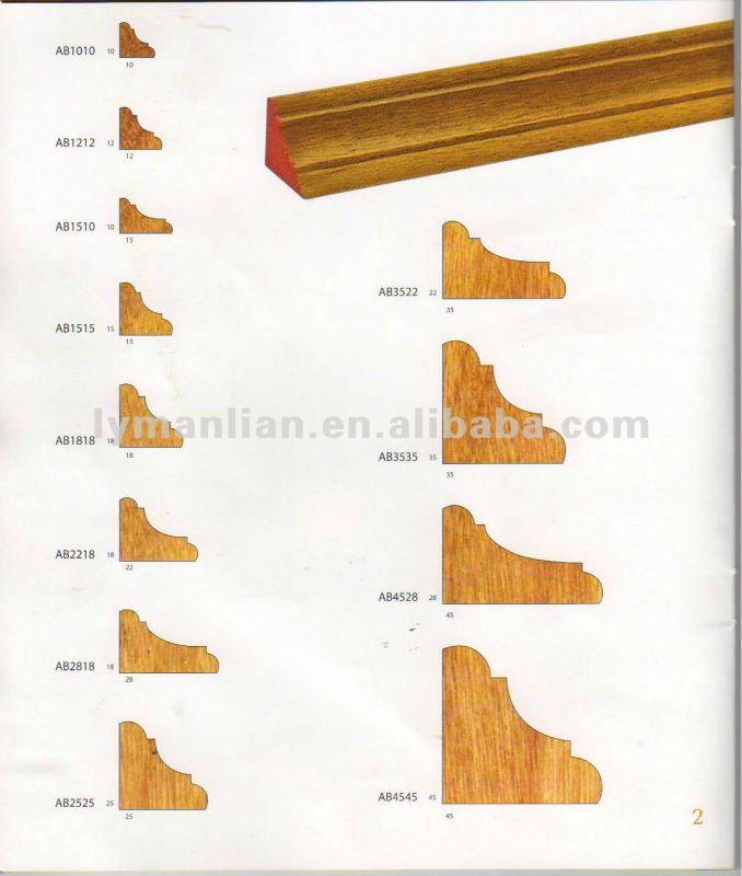 corner design engineered teak wood mouldings for decoration