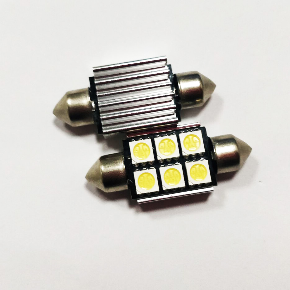 S8.5*36/39/31/42 CANBUS LED 6SMD 5050 12V White 6000-6500K auto car door/dome/light/bulbs license plate lamp