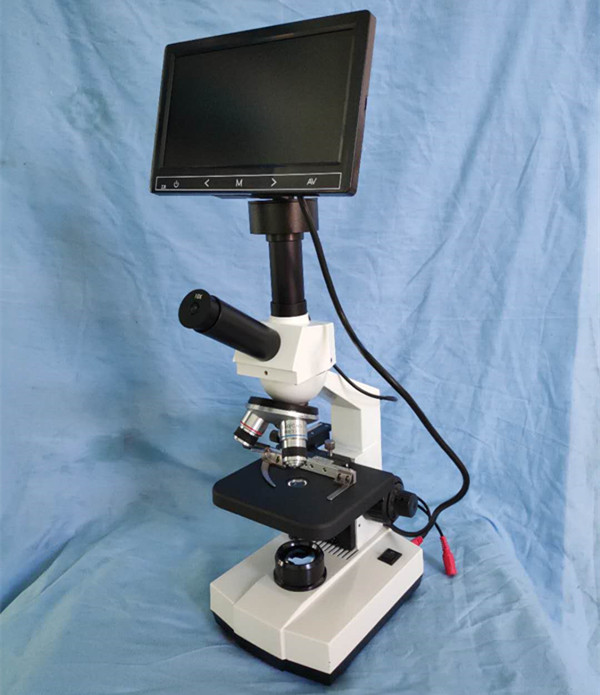 Laboratory Medical Monocular Microscope with Screen XSP-08T