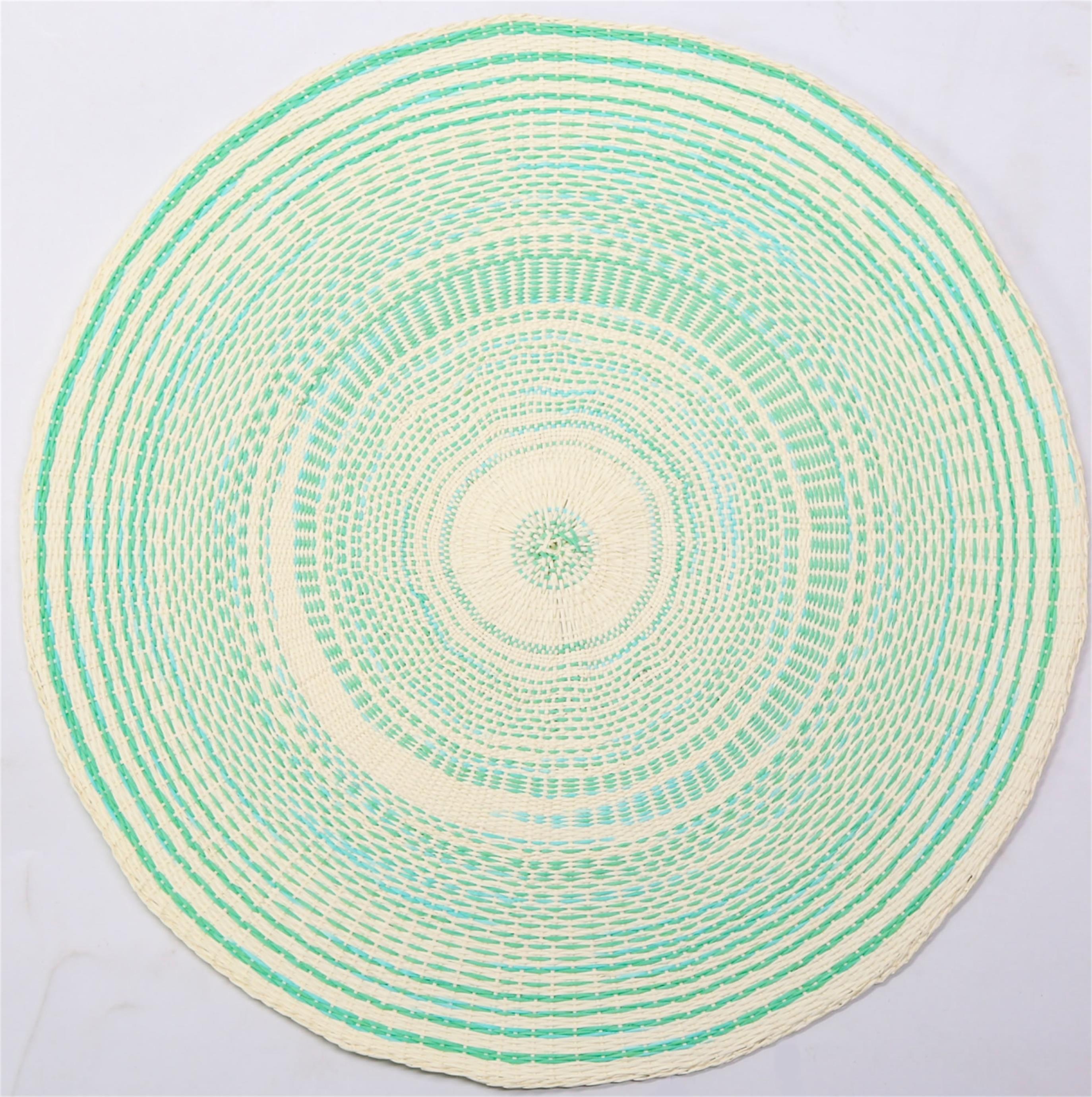 Tabletex hot sale handmade rope paper  placemat  weaving round placemat