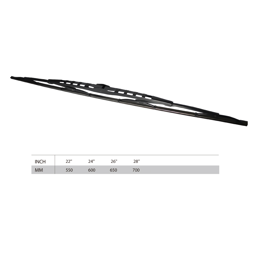 Multi function conventional metal frame nature rubber wiper blade
